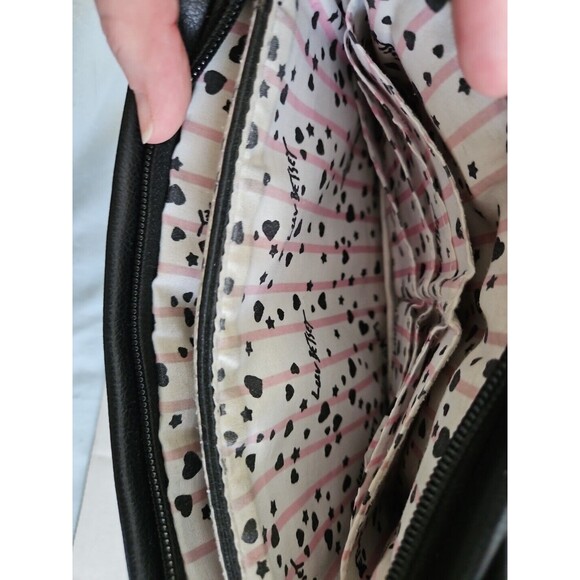 Luv Betsey Johnson Peek A Boo Peekaboo Cat Double Pouch Wristlet/Clutch Bag - Picture 6 of 9